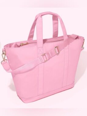 Stoney Clover Lane Classic Nylon Tote Bag in Flamingo Pink
